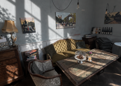Gemütliche Sofaecke im Edelweiss